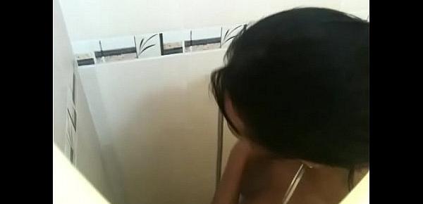  Toticos.com dominican porn | 18yo dominican teen Sugely gets her tiny black ass spooked in the motherfucking shower by tourist gringo